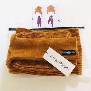 Freya Harper "Radiance" multifunctional sweater scarf Yellow One Size Soft & Lux